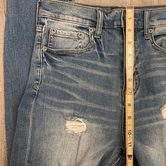 Aeropostale Aero distressed cheeky jegging skinny denim jeans size 6 - Picture 8 of 8